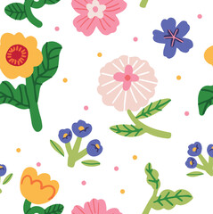 Seamless beautiful flower, cute flower, flower pattern