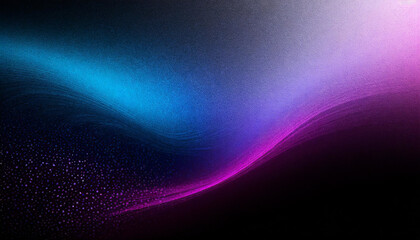 Fototapeta premium Celestial Serenity: Abstract Grainy Wave with Blue-Purple Gradient