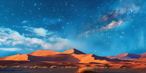 The Sand Dunes Under the stars