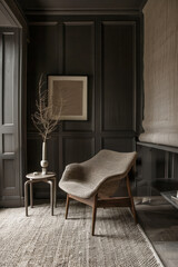 Elegant and chic interiors with textured elements and natural Lightning