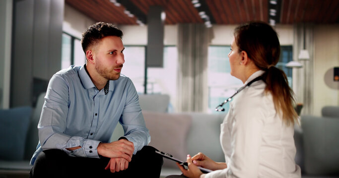 Home Care Patient Talking