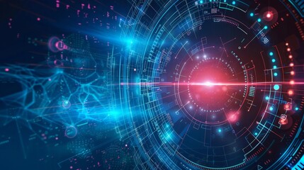 Obraz premium vector digital technology concept, abstract background