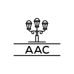 AAC Letter logo design template vector. AAC Business abstract connection vector logo. AAC icon circle logotype.
