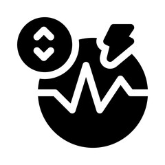 volatility glyph icon