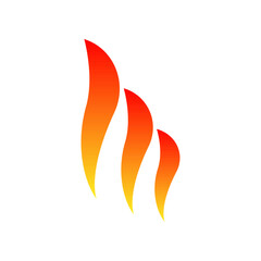 Flame Spirit Icon Vector Logo Design Template