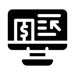 pay per post glyph icon