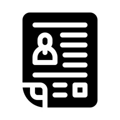 portfolio glyph icon