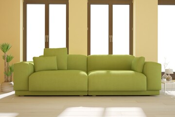 Modern interior design. 3D illustration