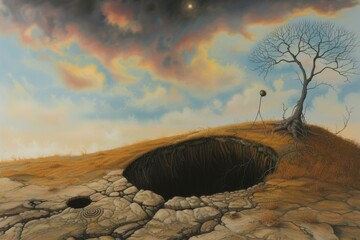 Interpreting the concept of a hole as a metaphorical emptiness