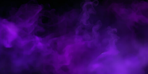 Fototapeta na wymiar purple smoke , purple splash painting on black background, purple powder dust paint purple explosion explode burst isolated splatter abstract.purple smoke or fog particles explosive effect