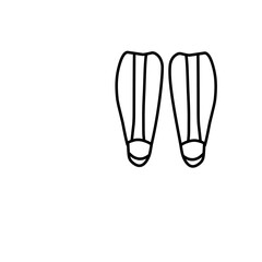 Hand Drawn Diving Equipment Doodle 