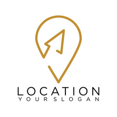 pin logo location maps icon vector