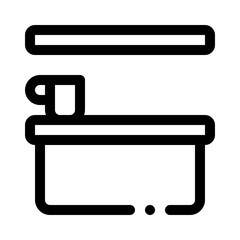 bar counter line icon