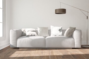 Modern interior design. 3D illustration