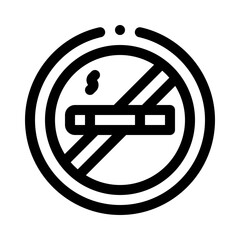 no smoking line icon