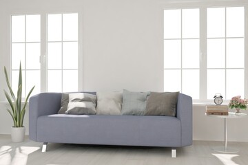 Modern interior design. 3D illustration