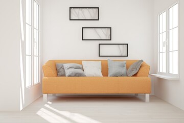 Modern interior design. 3D illustration