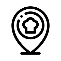 restaurant line icon