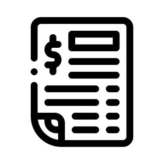 price list line icon