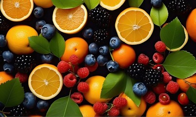 Assorted Fruits Arranged on a Table