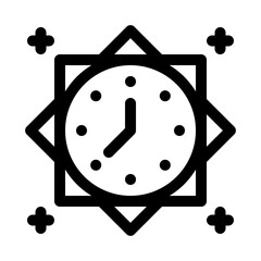 clock line icon