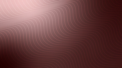 Dark red abstract background with glowing wave.  Moving lines design element. Gradient flowing wave lines. Elegance concept. Vector illustration