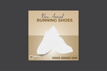 Shoes social media post design template.special sale offers social media post design for your digital marketing. Editable shoe social media banner, web ads banner template