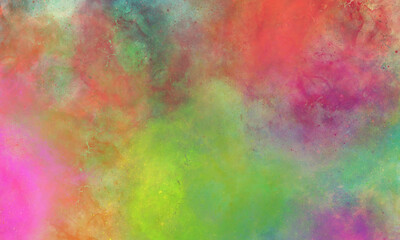 colorful  pink and green  galaxy outer space  background