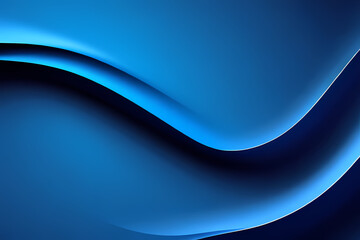 Fluid abstract background with colorful gradient. Abstract blue wave illustration of modern movement.