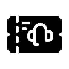 ticket glyph icon