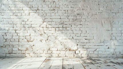 Abstract texture stained stucco, old White brick wall background 