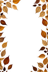 Dry Leavers Border Frame Png Transparent Background