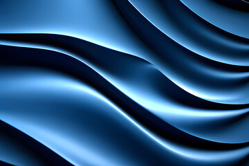 Fluid abstract background with colorful gradient. Abstract blue wave illustration of modern movement.