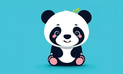 Cute cartoon panda 