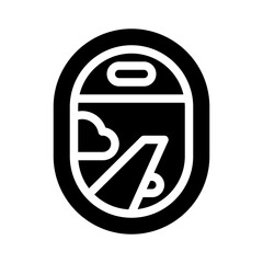 plane window glyph icon