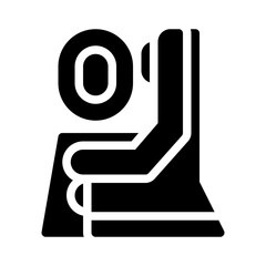 seat glyph icon