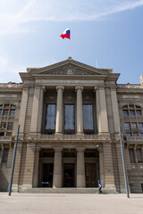 Fototapeta na wymiar Palace of Justice building in Santiago, Chile