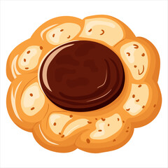 Cookies, confectionery. Vector illustration on a white background
