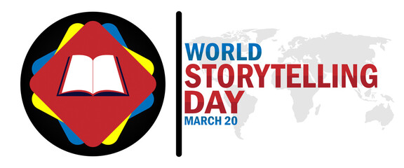 World Storytelling Day. Suitable for greeting card, poster and banner. - Powered by Adobe