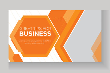Business YouTube thumbnail design web banner template