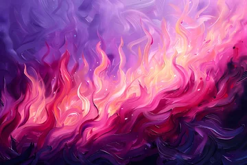 Foto op Plexiglas pink flaming background © Davy