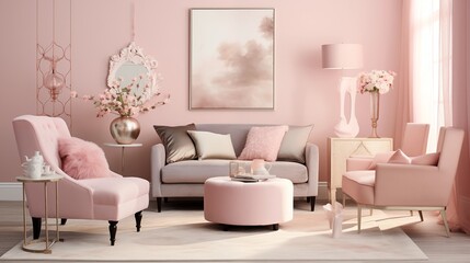 Fototapeta na wymiar Dreamy Dusty Rose Create a soft and dreamy atmosphere with shades of dusty rose