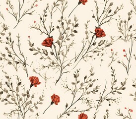 Seamless pattern for fabric pattern, textile design, illustration, and background.