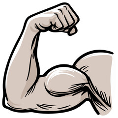 Muscle Arm Illustration.