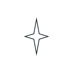 icon star abstract illustrator design template
