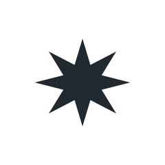 icon star abstract illustrator design template
