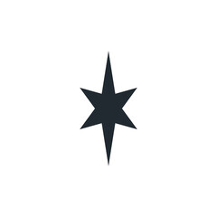 icon star abstract illustrator design template