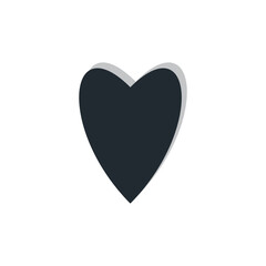 icon heart, drawn illustrator vector template and wedding