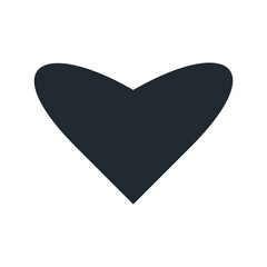 icon heart, drawn illustrator vector template and wedding