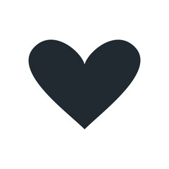 icon heart, drawn illustrator vector template and wedding